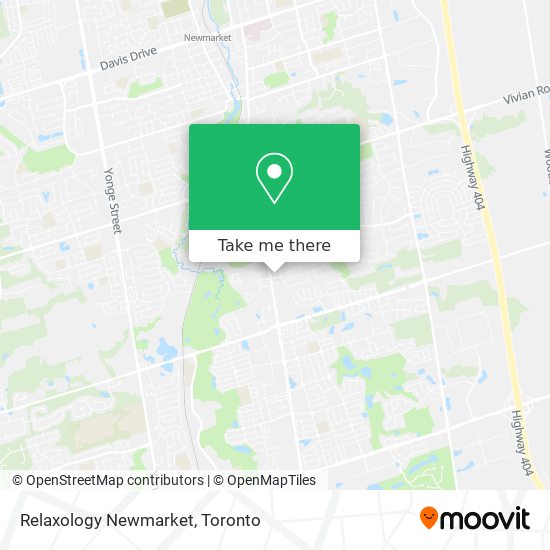 Relaxology Newmarket map