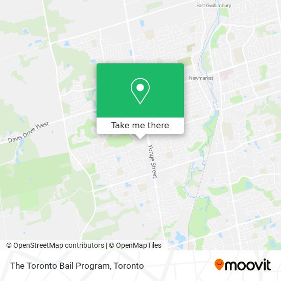 The Toronto Bail Program map