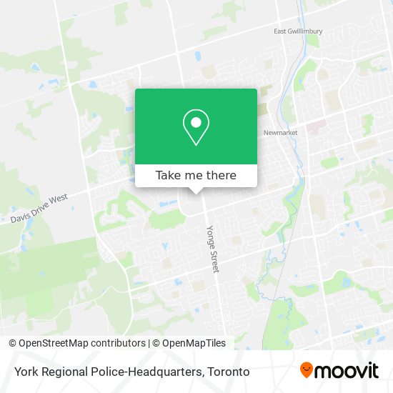 York Regional Police-Headquarters map