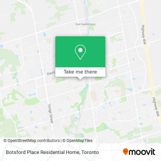 Botsford Place Residential Home map