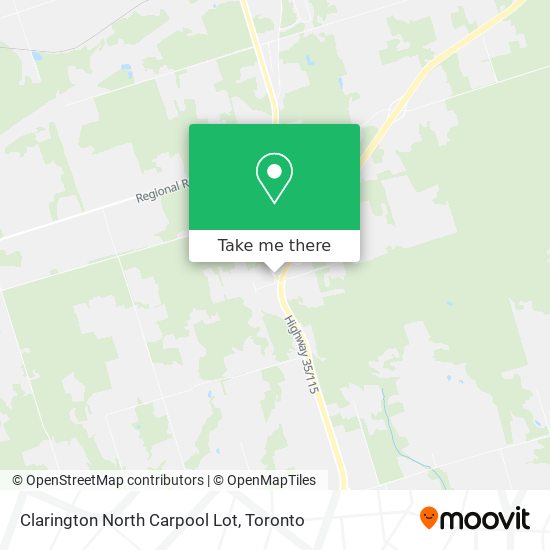 Clarington North Carpool Lot map