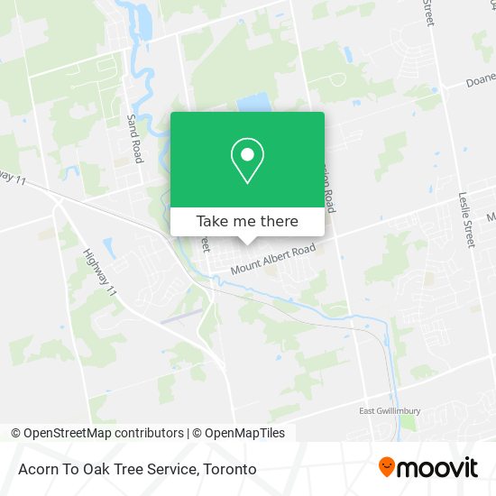 Acorn To Oak Tree Service map
