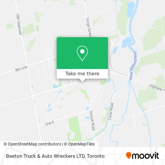 Beeton Truck & Auto Wreckers LTD map