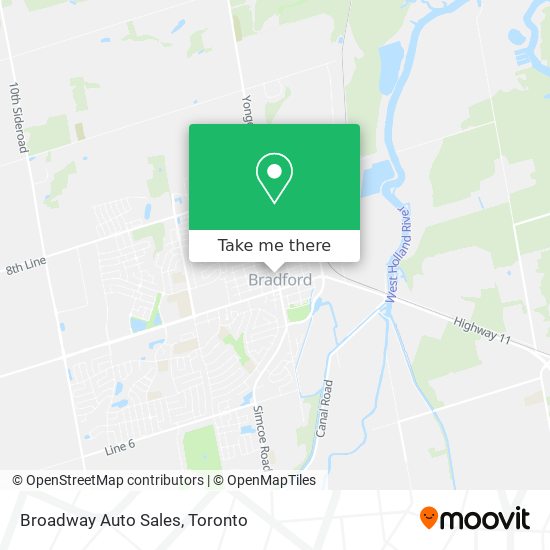 Broadway Auto Sales map