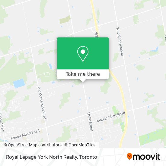 Royal Lepage York North Realty map