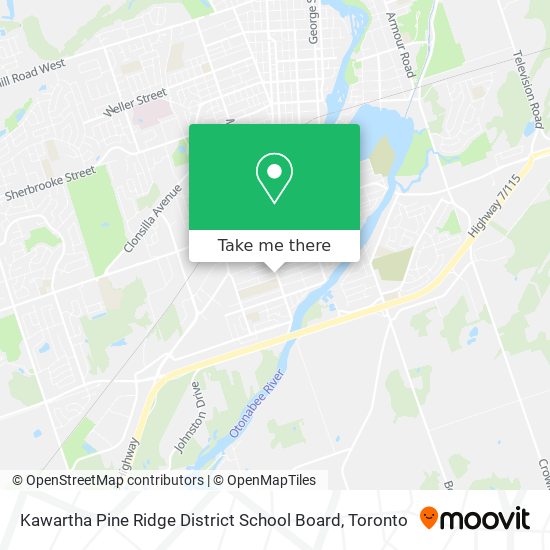 Kawartha Pine Ridge District School Board map
