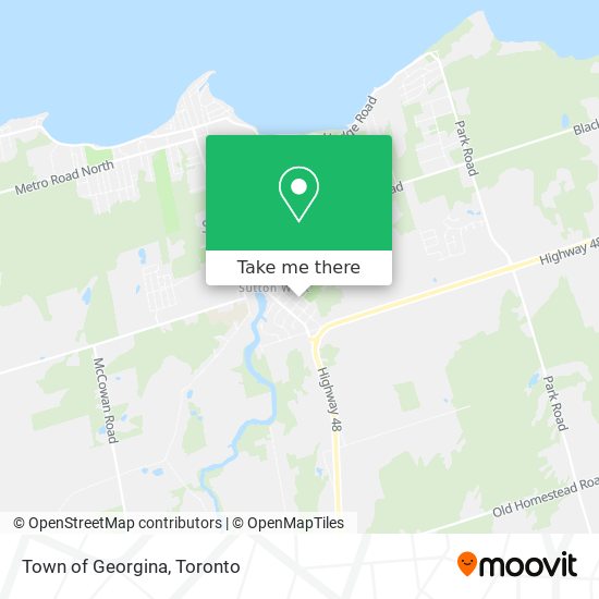 Town of Georgina map