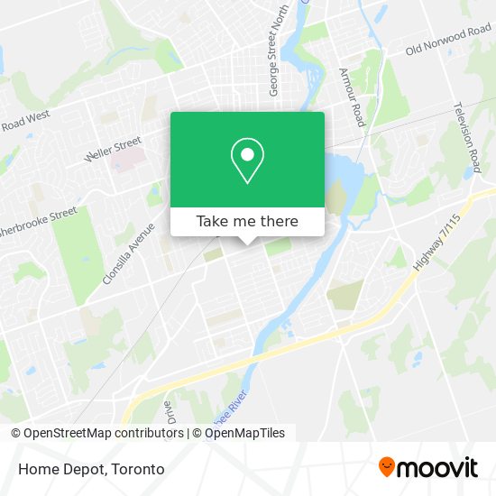 Home Depot map