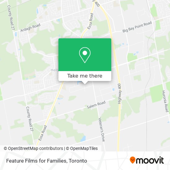 Feature Films for Families map