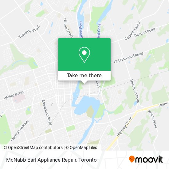 McNabb Earl Appliance Repair map