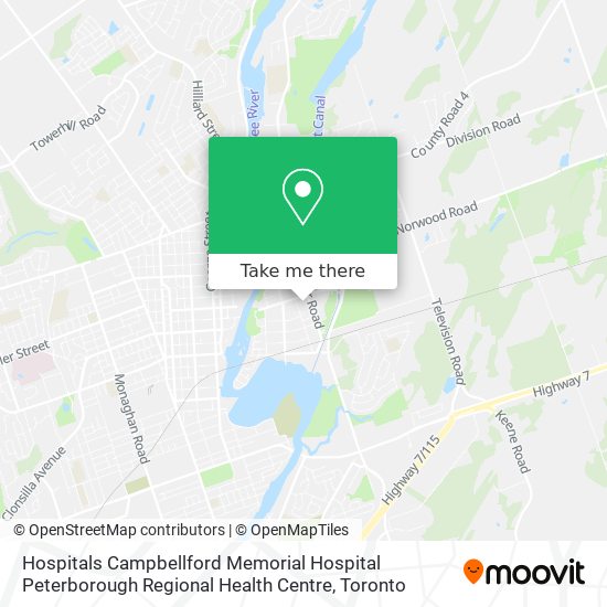 Hospitals Campbellford Memorial Hospital Peterborough Regional Health Centre plan