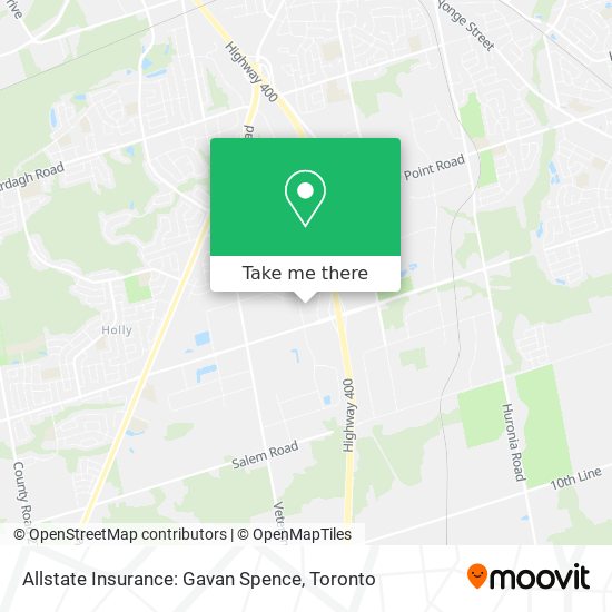 Allstate Insurance: Gavan Spence map