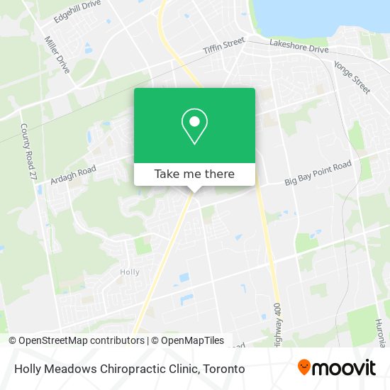 Holly Meadows Chiropractic Clinic map