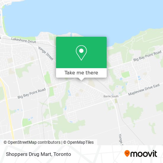 Shoppers Drug Mart map