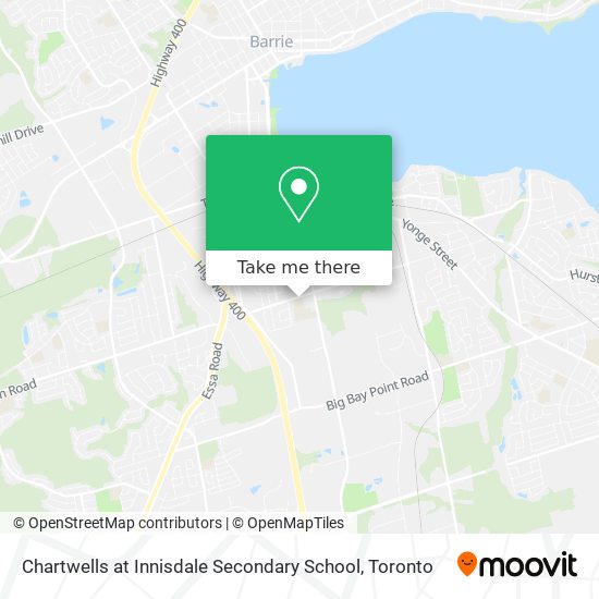 Chartwells at Innisdale Secondary School map