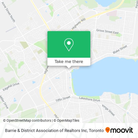 Barrie & District Association of Realtors Inc map