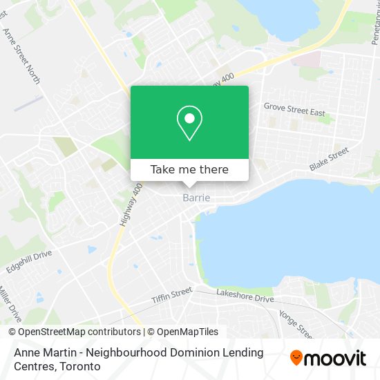 Anne Martin - Neighbourhood Dominion Lending Centres map