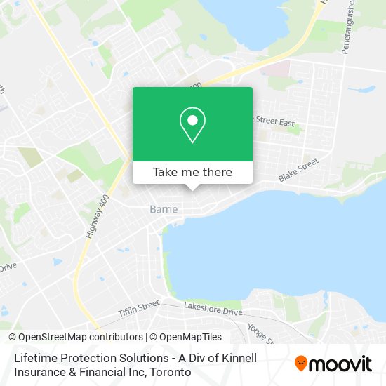 Lifetime Protection Solutions - A Div of Kinnell Insurance & Financial Inc map