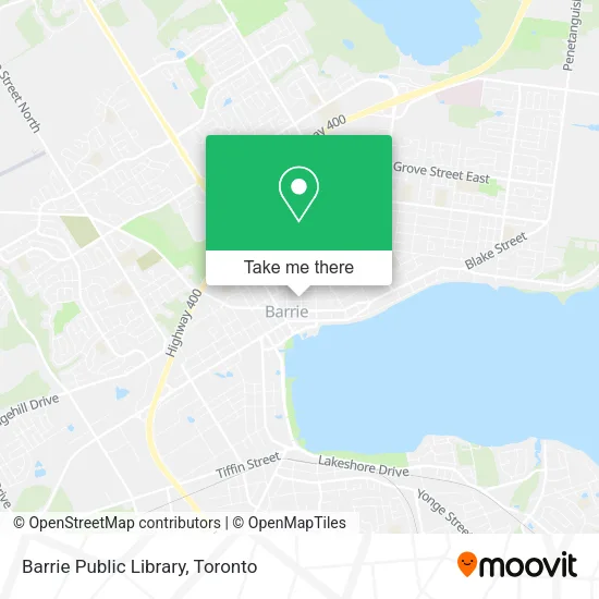 Barrie Public Library map