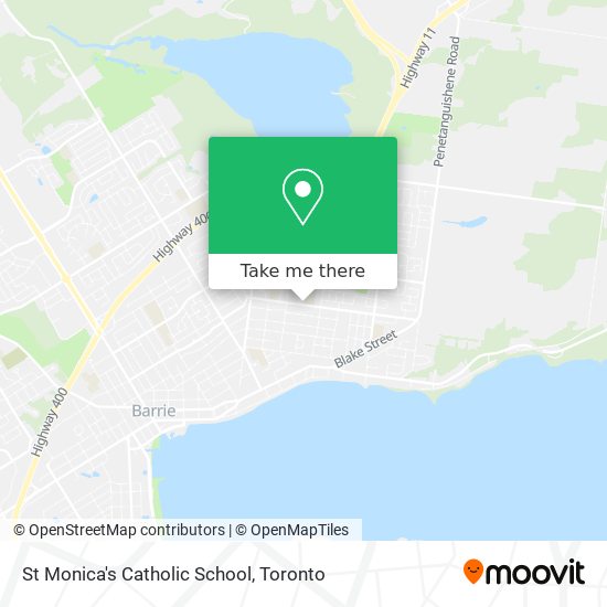 St Monica's Catholic School map