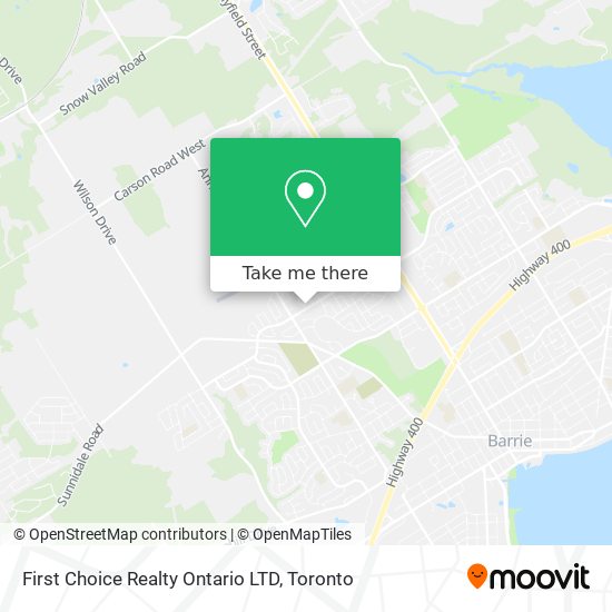 First Choice Realty Ontario LTD map