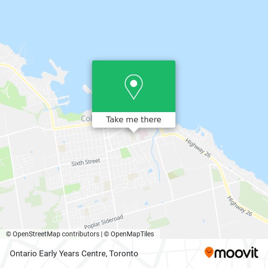 Ontario Early Years Centre map