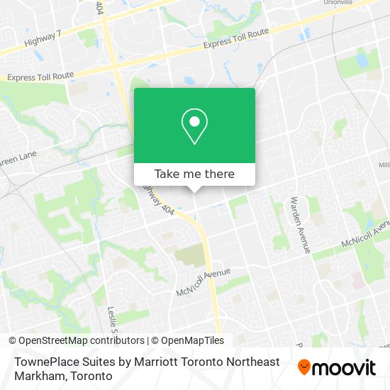 TownePlace Suites by Marriott Toronto Northeast Markham plan