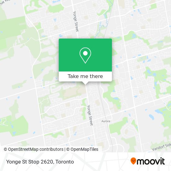 Yonge St Stop 2620 map