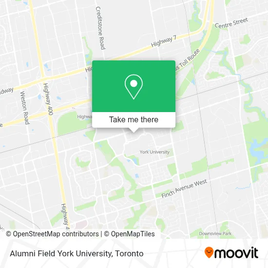 Alumni Field York University map