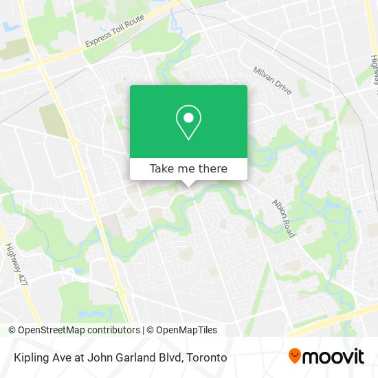 Kipling Ave at John Garland Blvd map