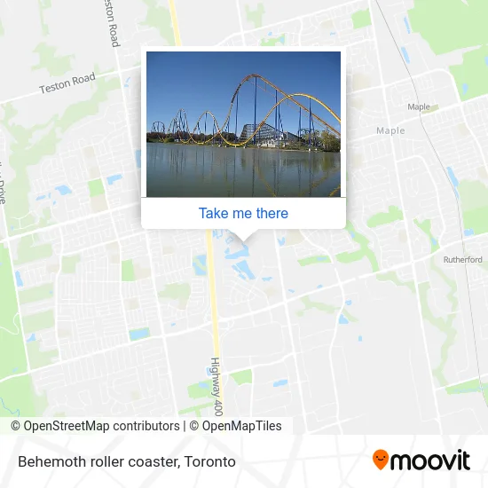 Behemoth roller coaster map