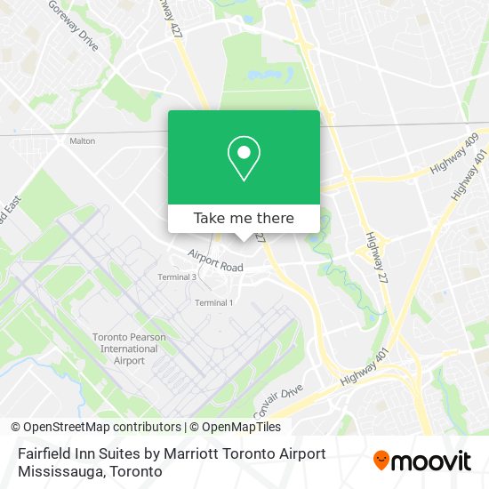 Fairfield Inn Suites by Marriott Toronto Airport Mississauga map