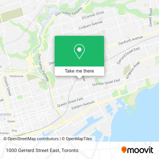 1000 Gerrard Street East map