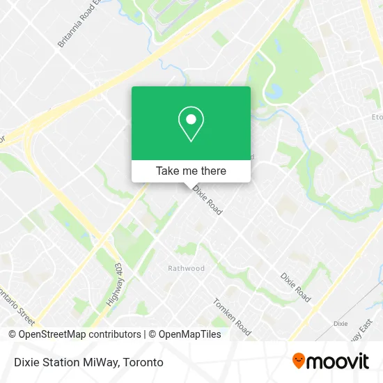Dixie Station MiWay map