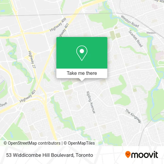 53 Widdicombe Hill Boulevard map