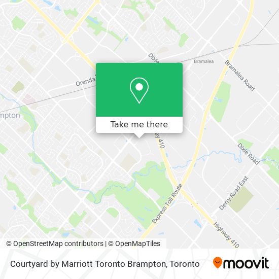 Courtyard by Marriott Toronto Brampton plan