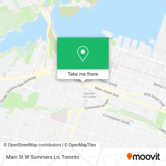 Main St W Summers Ln map
