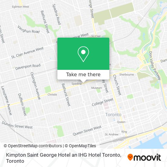 Kimpton Saint George Hotel an IHG Hotel Toronto map