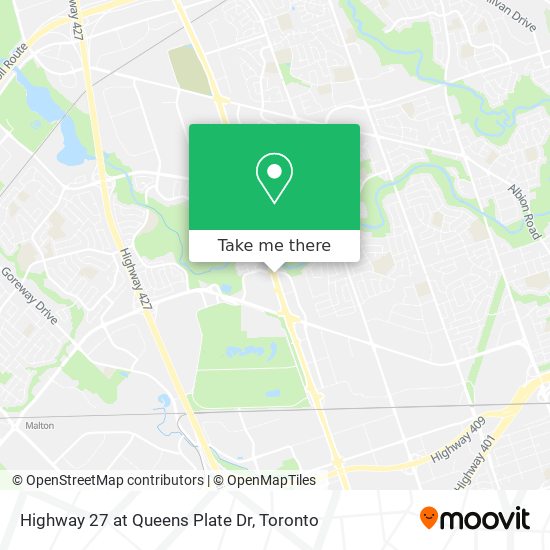 Highway 27 at Queens Plate Dr plan