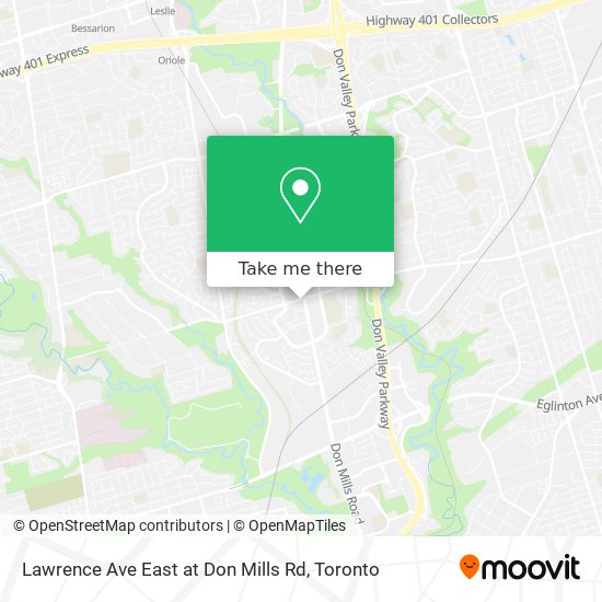 Lawrence Ave East at Don Mills Rd map