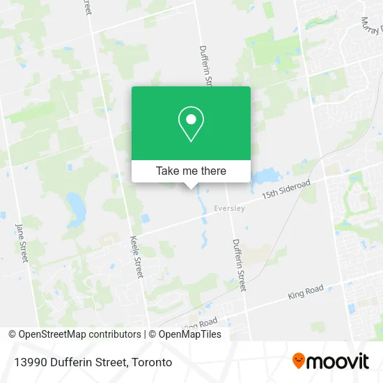 13990 Dufferin Street map