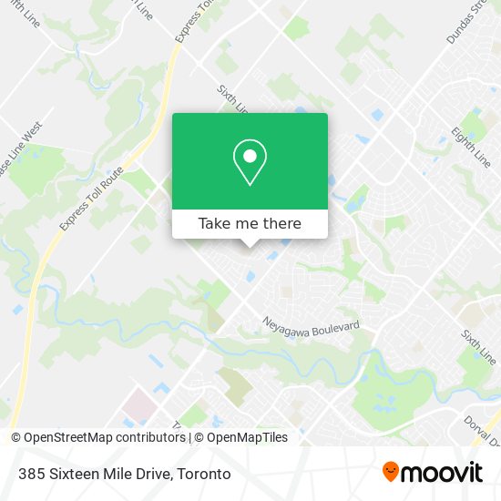 385 Sixteen Mile Drive map
