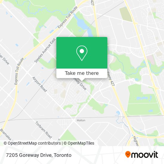 7205 Goreway Drive map