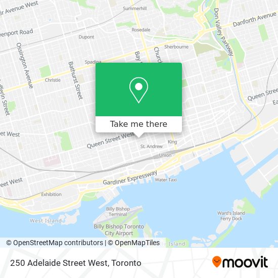 250 Adelaide Street West map