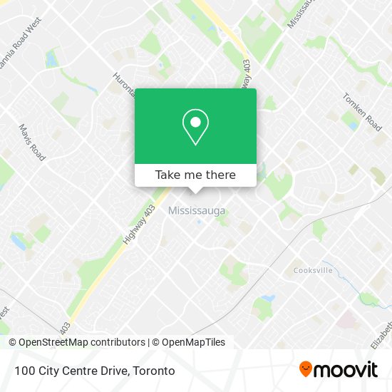 100 City Centre Drive map