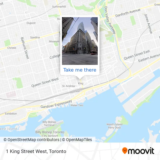 1 King Street West map