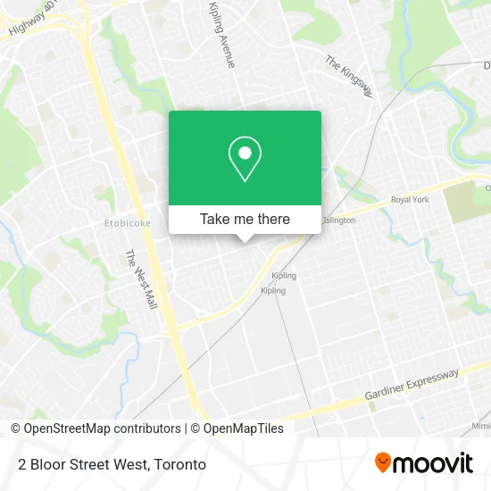 2 Bloor Street West map