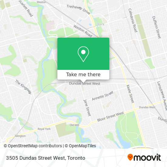 3505 Dundas Street West map