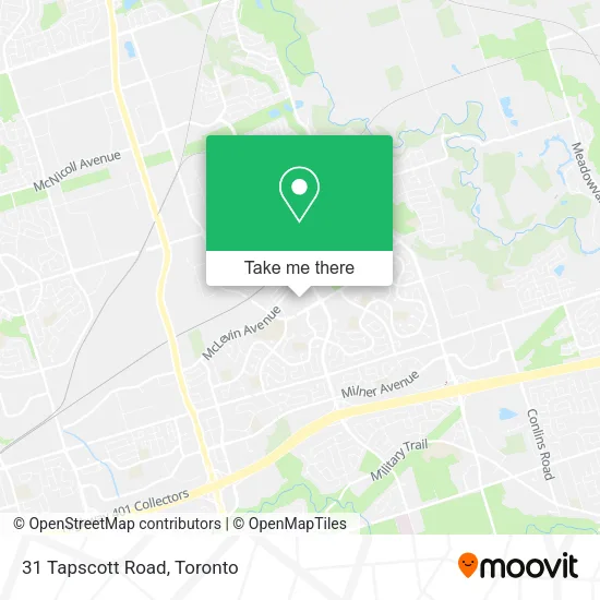 31 Tapscott Road map