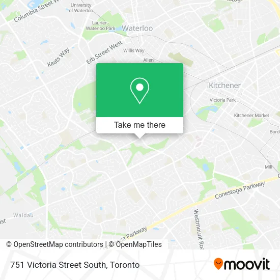 751 Victoria Street South map